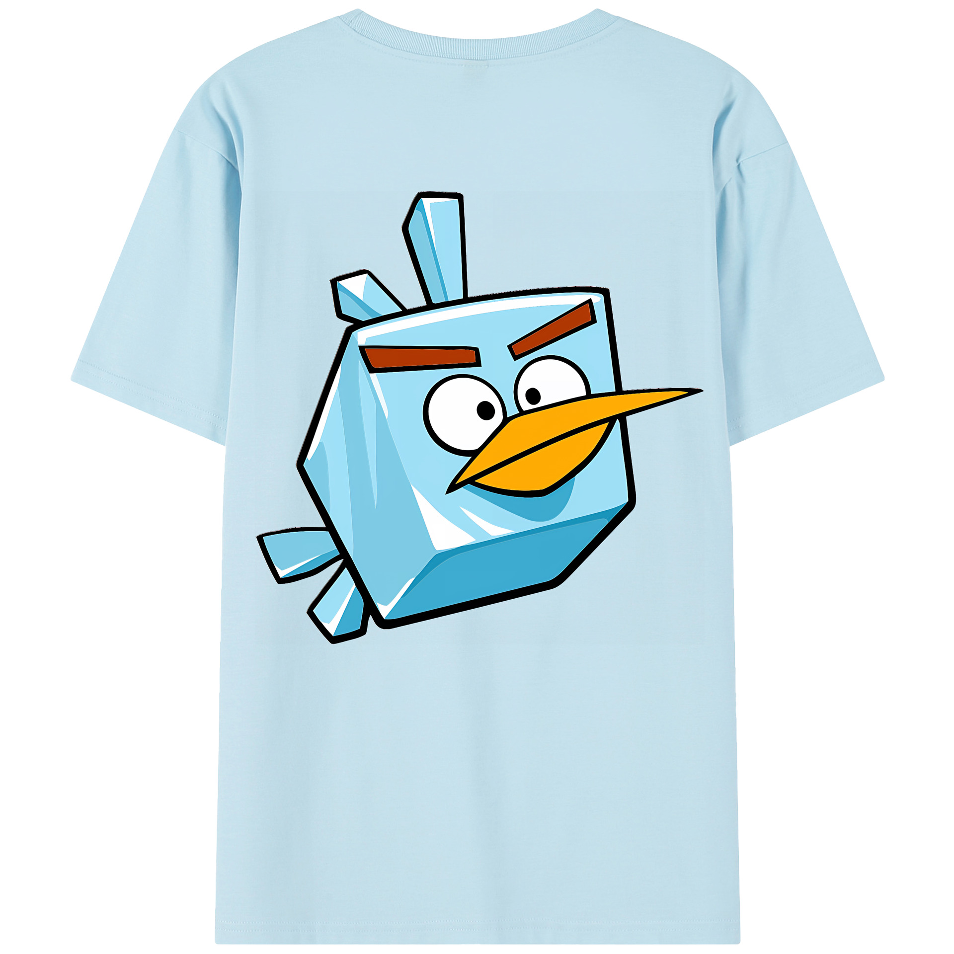 （画像用） Angry Birds アングリーバード 綿100％半袖Tシャツ（背面プリント）